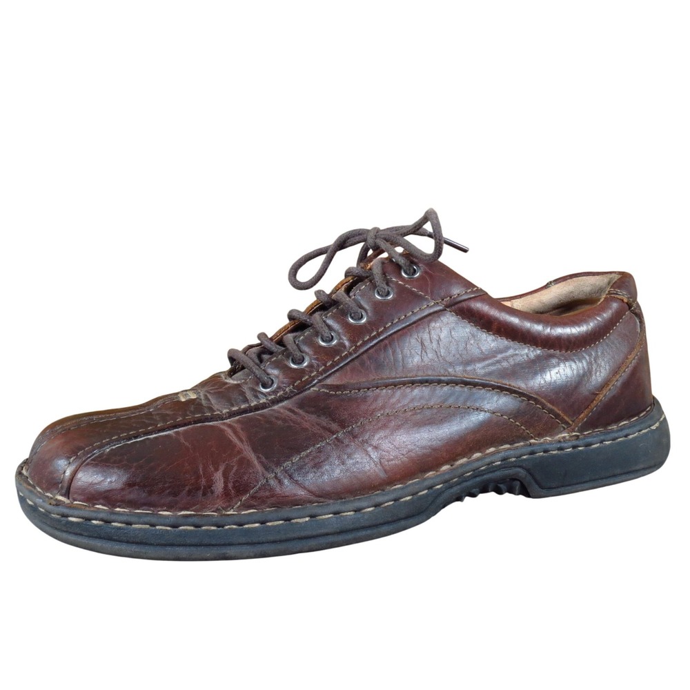 Clarks Nebulae Mens Casual Leather Oxford Shoes Size 9.5 Brown Business Casual